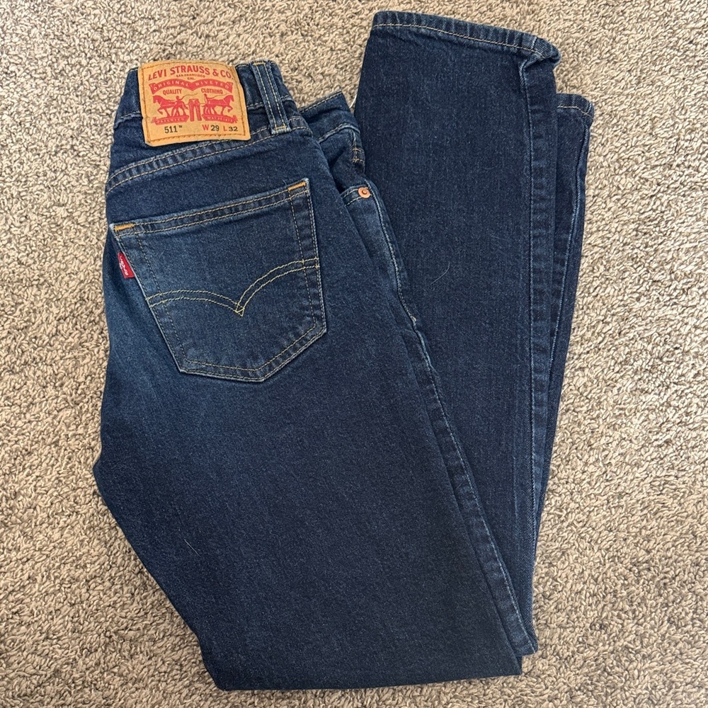 Levi's Dark Indigo Men's Straight Jeans